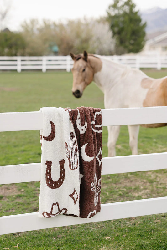 Western Plush Blanket