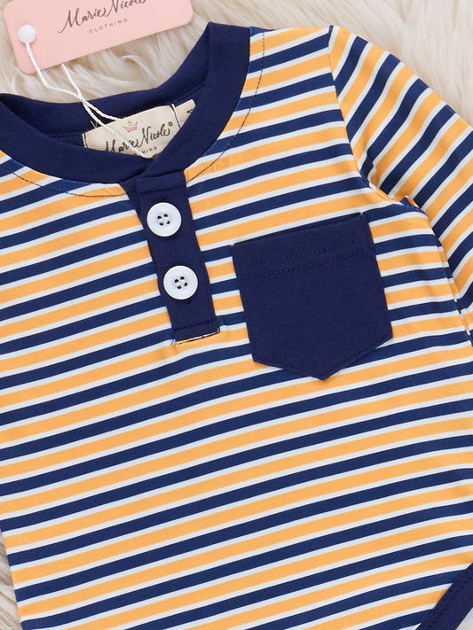 Midnight Blooms Pocket Romper