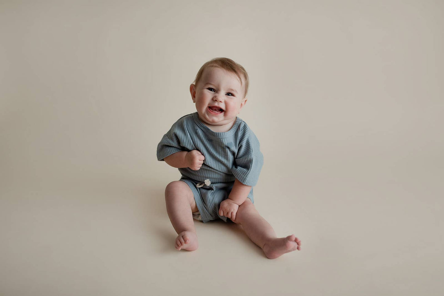 Santorini Summer Waffle Toddler Top & Bottom Set