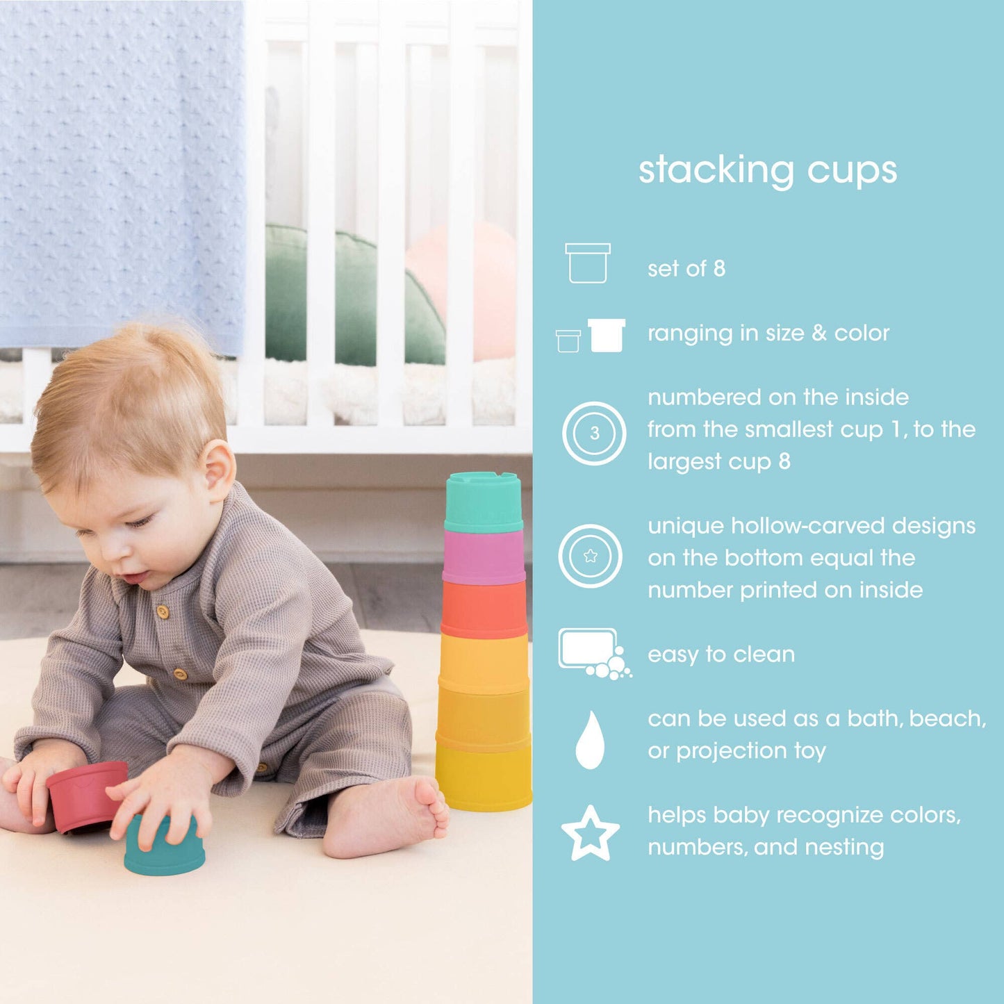 6-12 Months Learning Kit, Montessori Developmental Toys