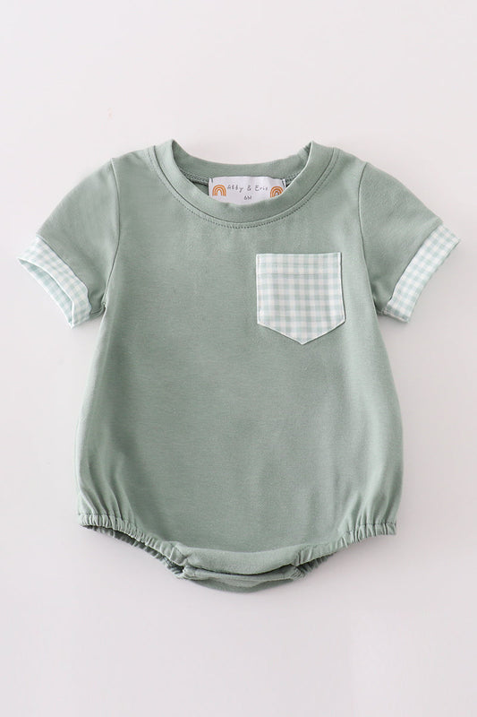 Green Gingham Bubble