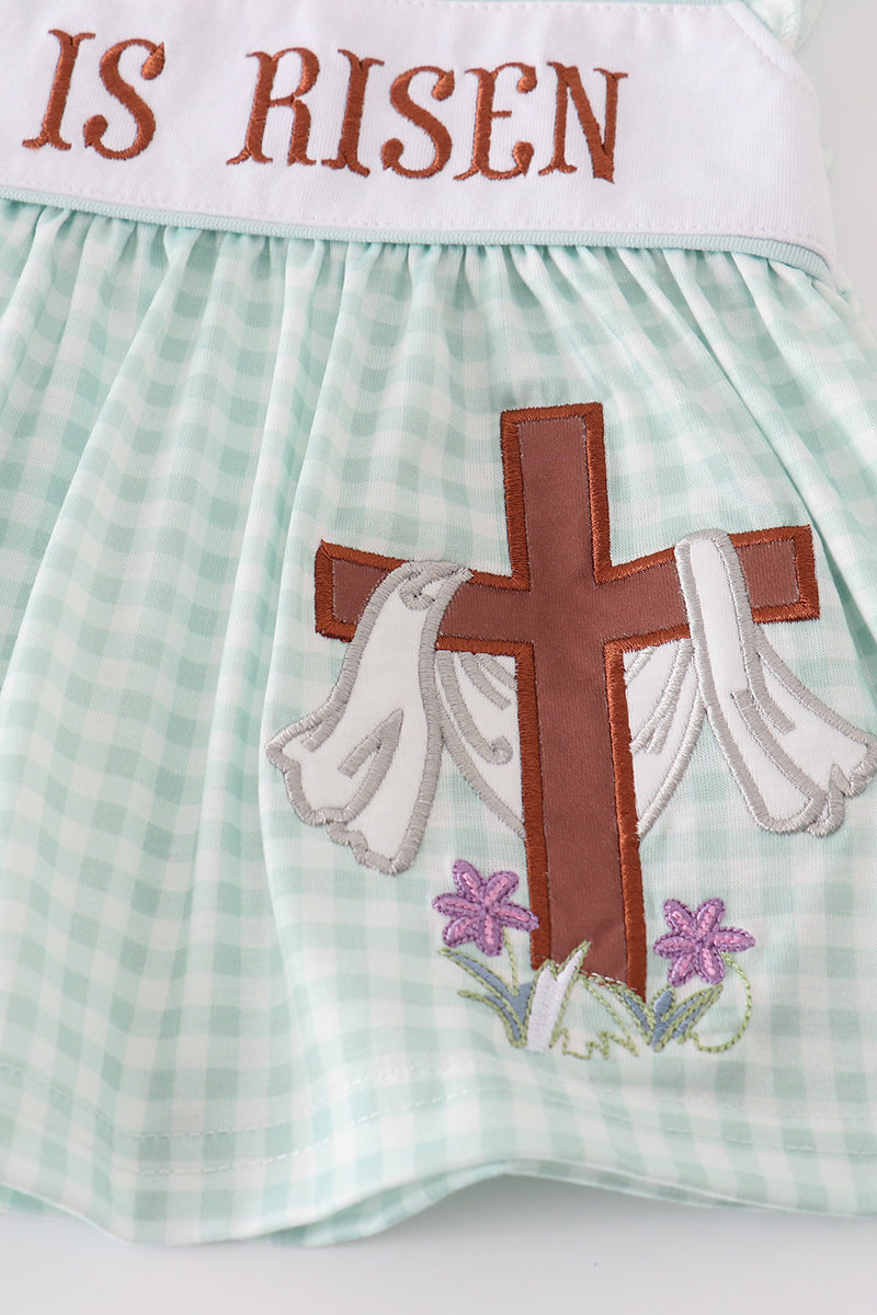 Easter "He is Risen" Bloomer Set