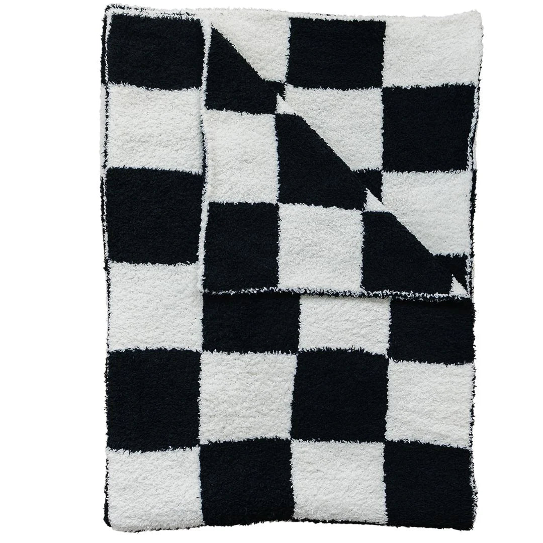 Checkered Plush Blankets