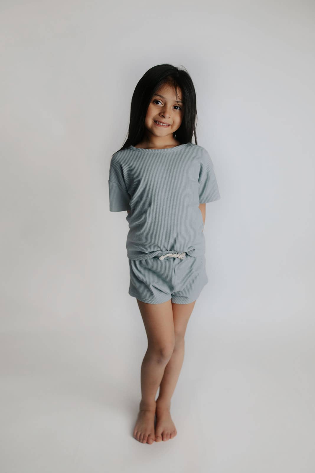 Santorini Summer Waffle Toddler Top & Bottom Set