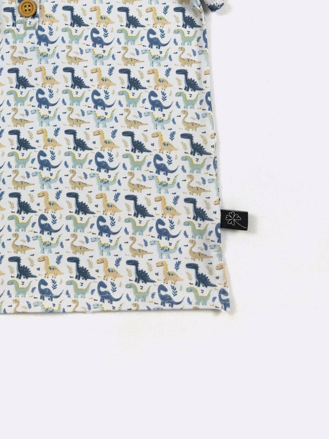 Dino Smiles Boy Collar Shirt