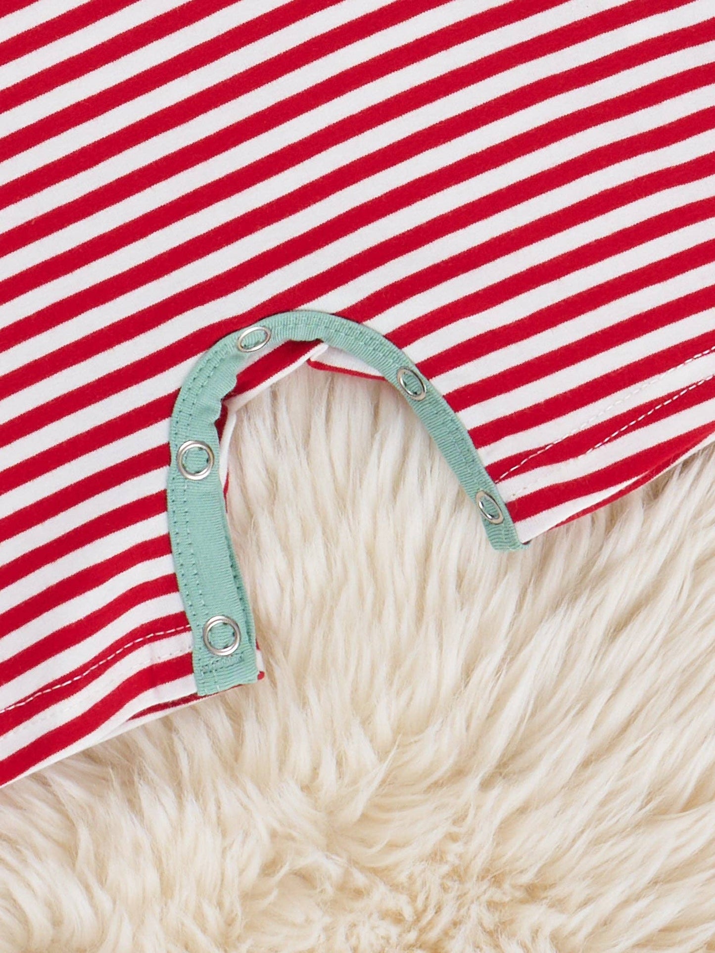 Watermelon Stripes Smocked Cotton Romper