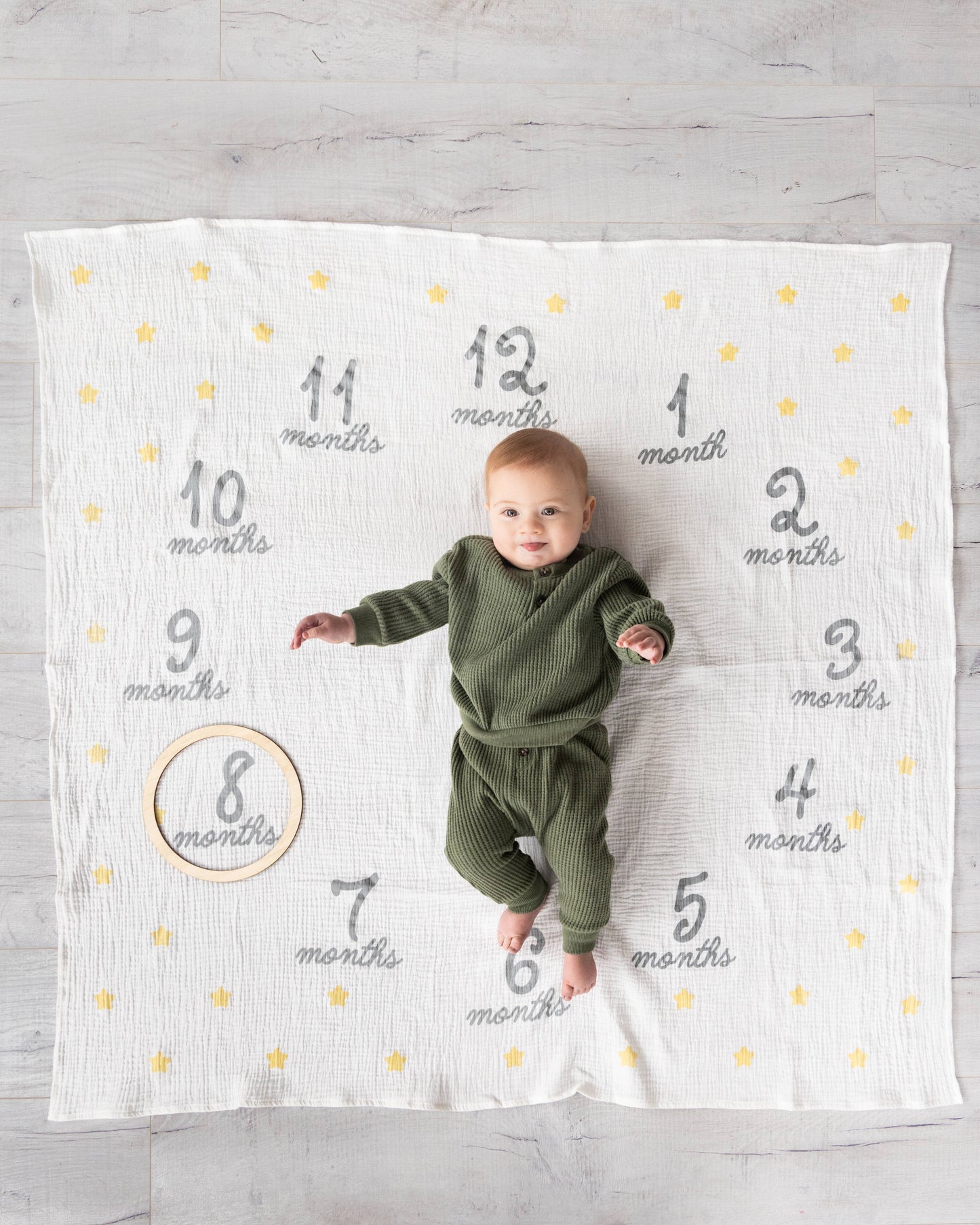 Hello World Milestone Blanket & Prop