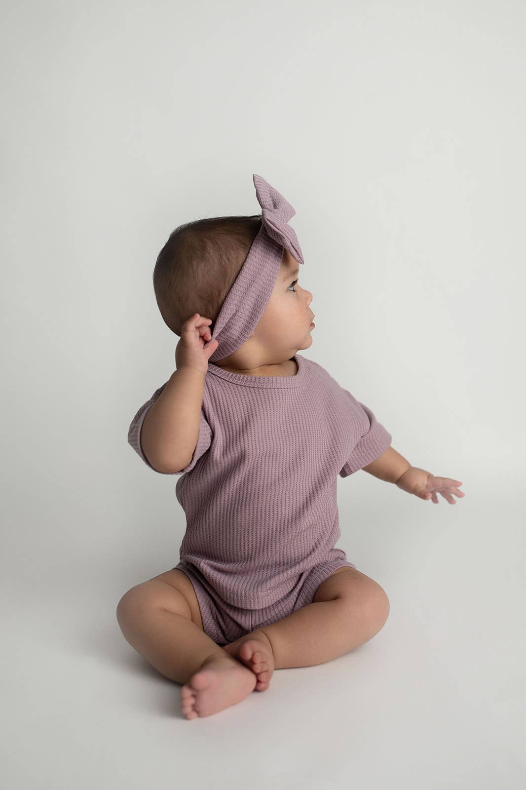 Wild Orchid Purple Summer Waffle Toddler Top & Bottom Set