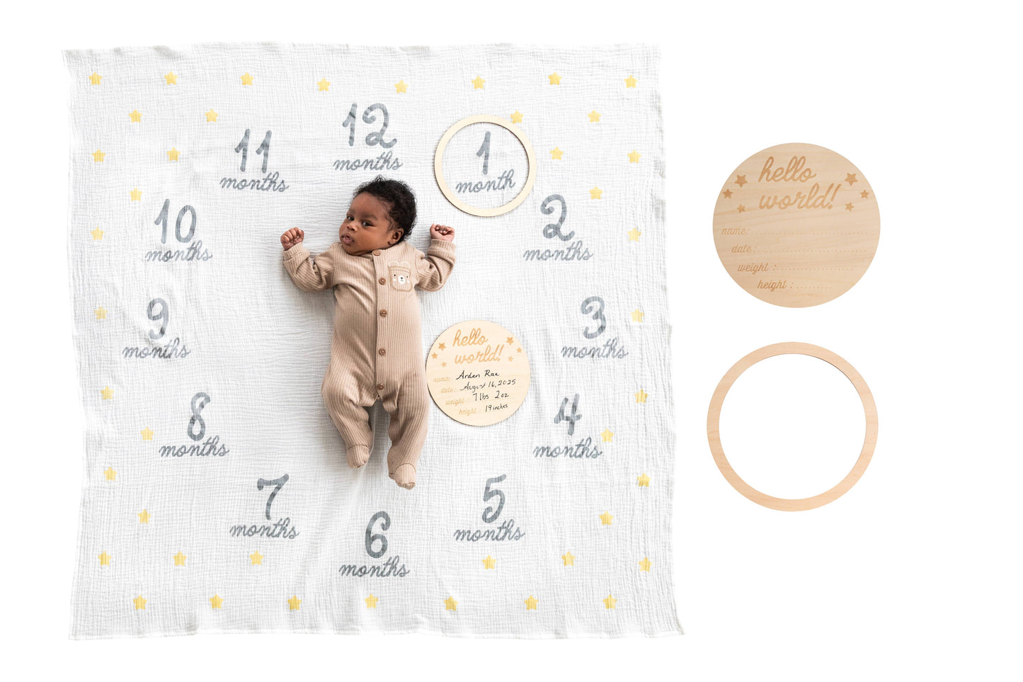 Hello World Milestone Blanket & Prop
