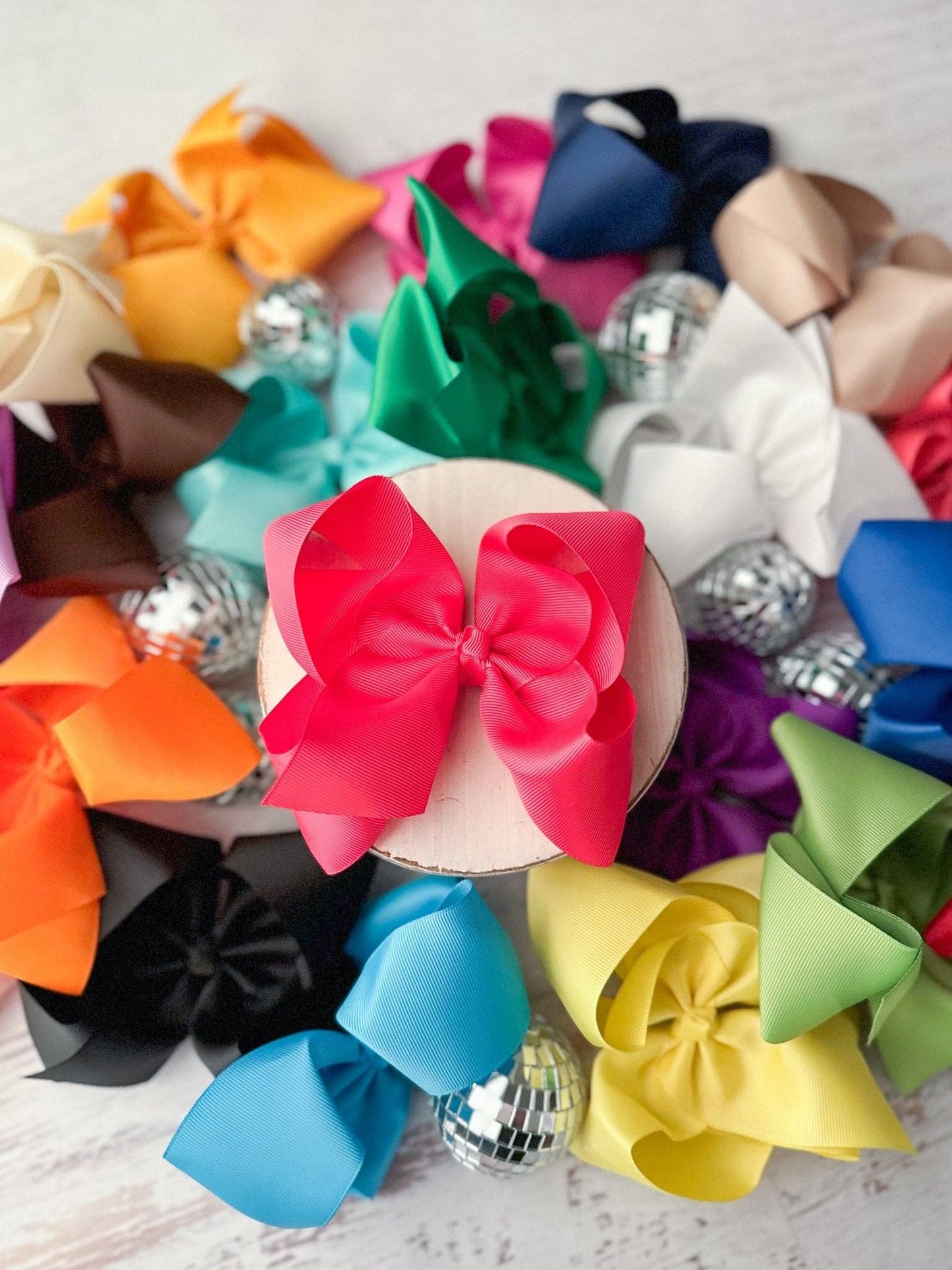 5.5" Oversize Grosgrain Hair Bow | Alligator Clip