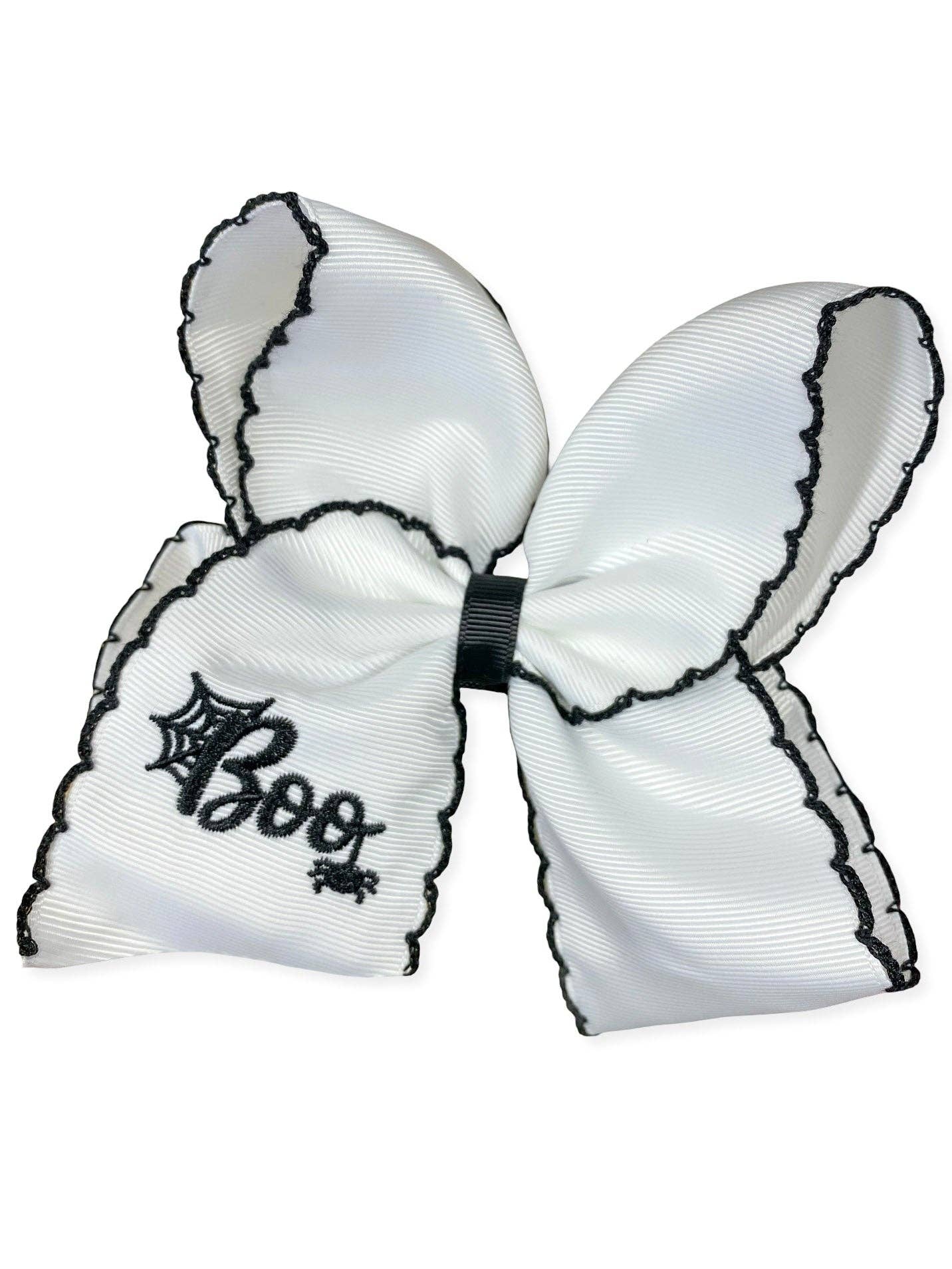 Boo Halloween Hair Bow Headband