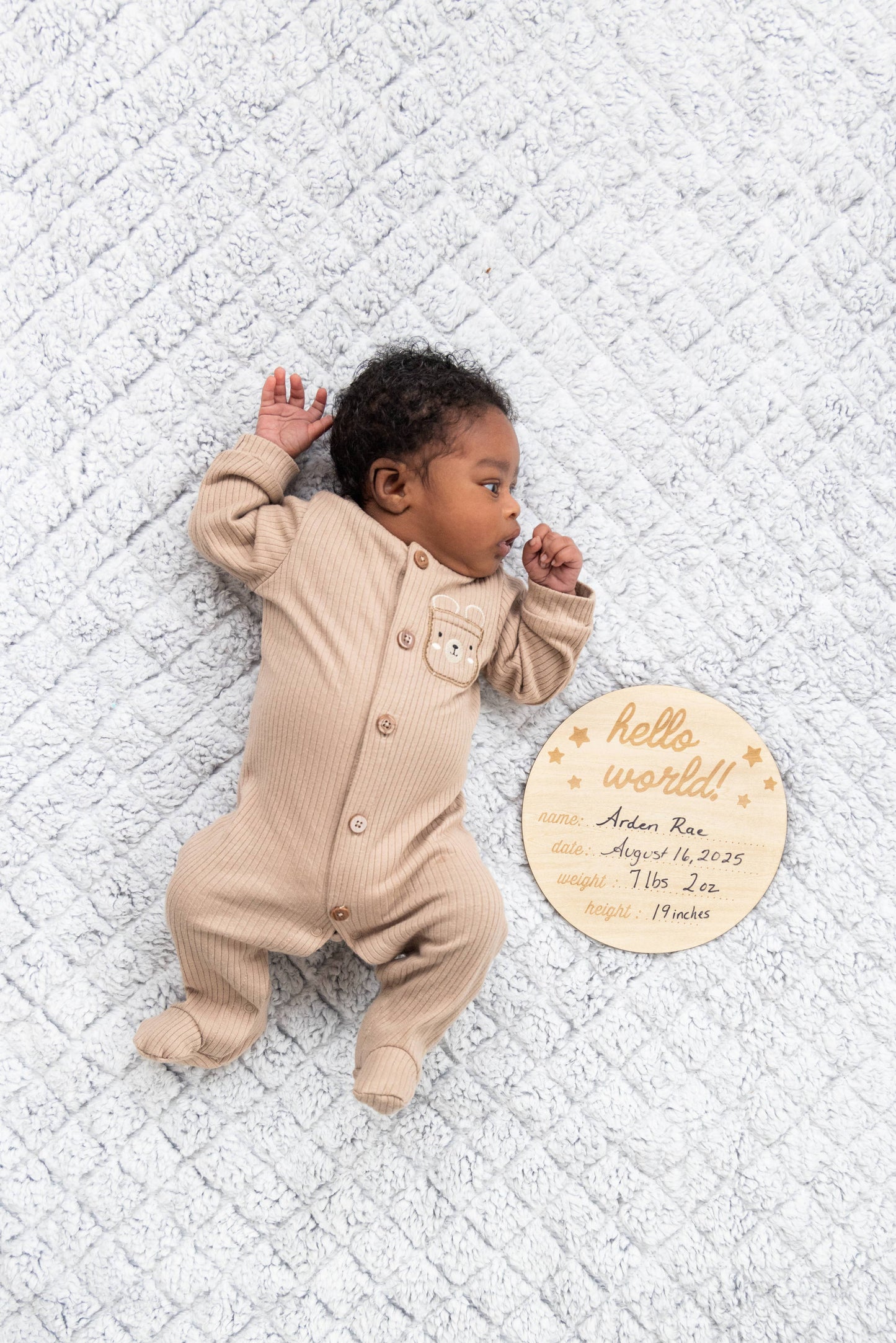 Hello World Milestone Blanket & Prop