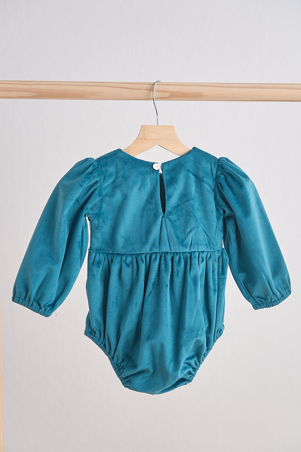 Teal Velvet Lace Bubble