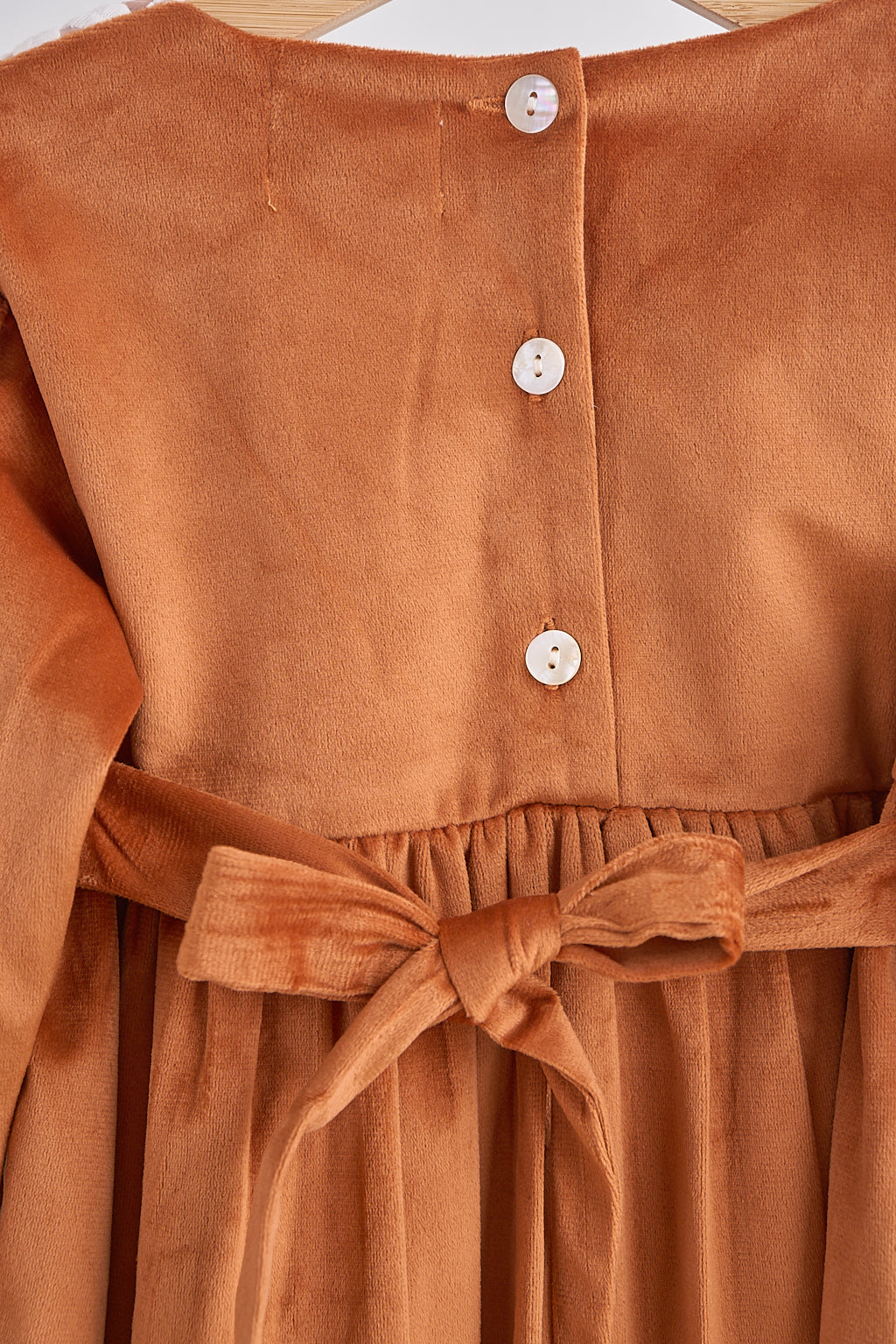 Carmel Velvet Lace Dress