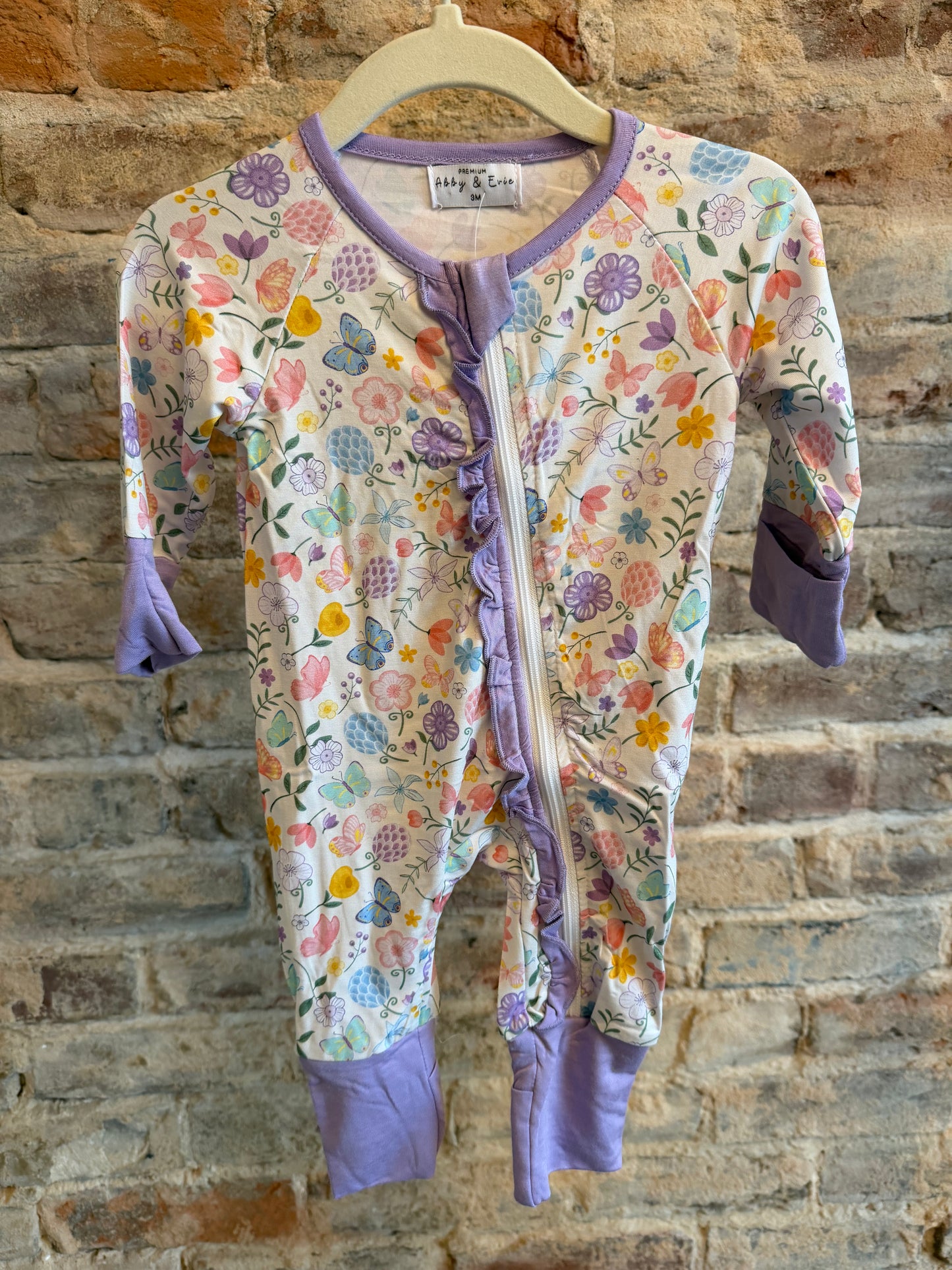 Butterfly Garden Bamboo Romper