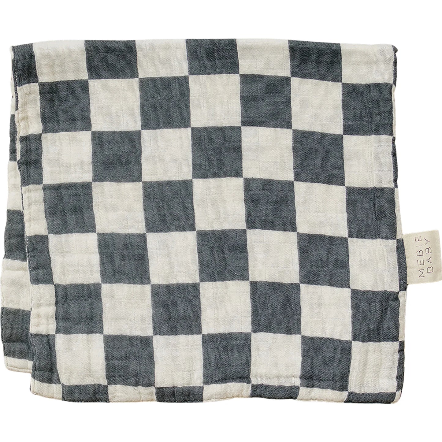 Checkered Muslin Burp Cloth