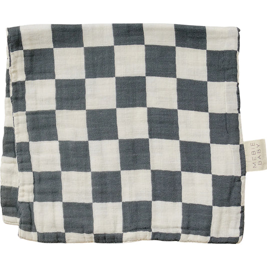 Checkered Muslin Burp Cloth