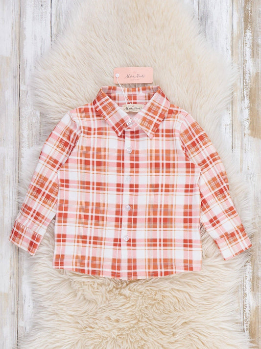 Harvest Plaid Button-Up Shirt