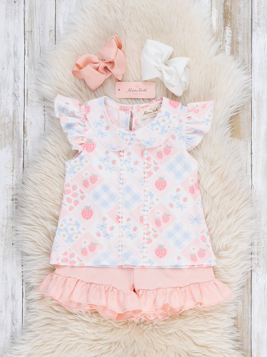 Strawberry Sherbet Ruffle Outfit