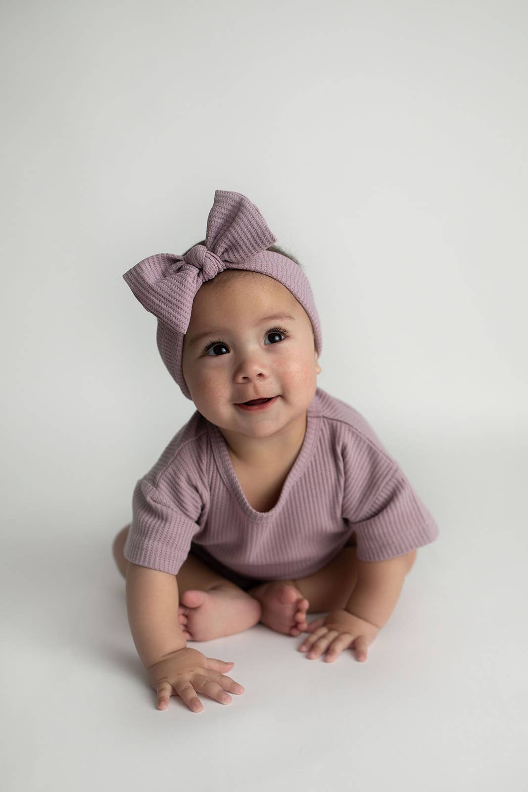 Wild Orchid Purple Summer Waffle Toddler Top & Bottom Set
