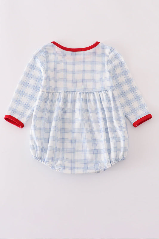 Blue Farm Plaid Bubble